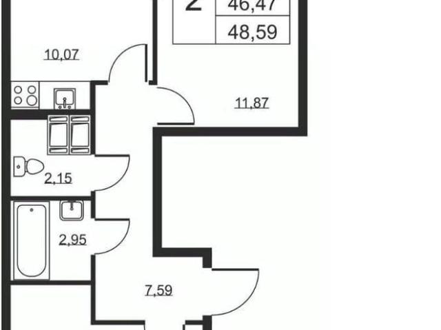 Квартира продажа в Бугры, Ленинградская область