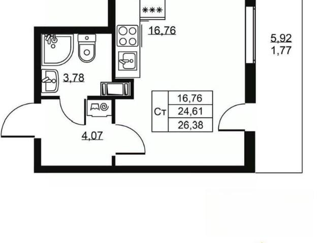 Квартира продажа в Бугры, Ленинградская область