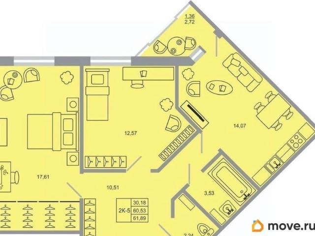 Квартира продажа в Бугры, Ленинградская область