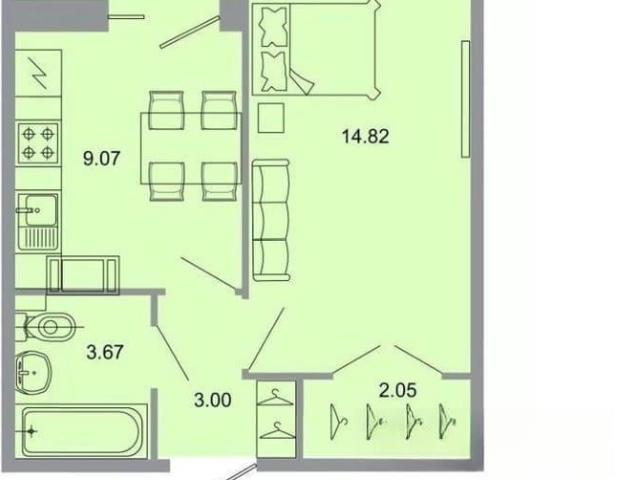 Квартира продажа в Бугры, Ленинградская область