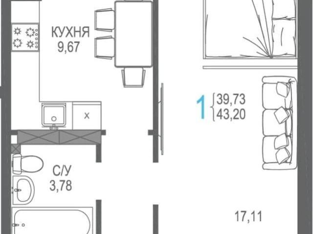 Квартира продажа в Гвардейское, Симферопольский район