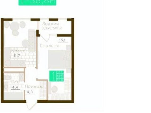 Квартира продажа в Молодёжное, Симферопольский район