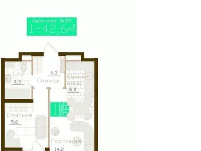 Квартира продажа в Молодежное