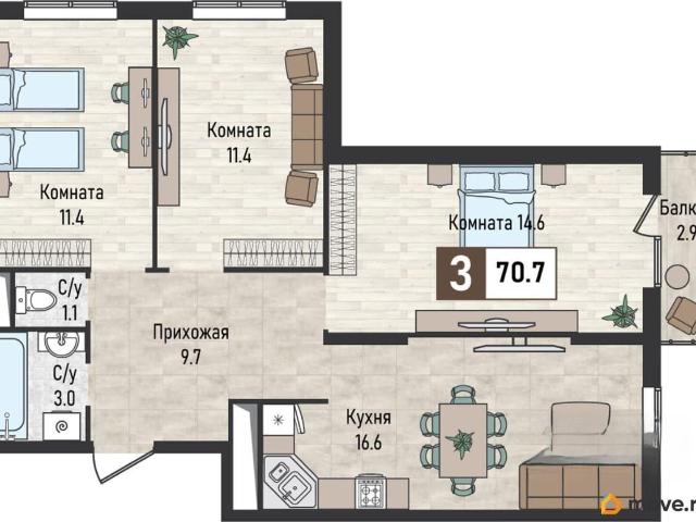 Квартира продажа в Иноземцево, Ставропольский Край