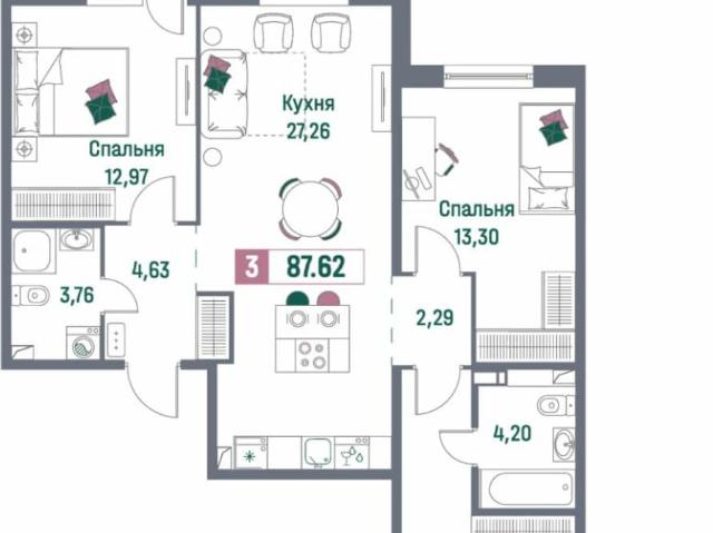 Квартира продажа в Мурино, Ленинградская область
