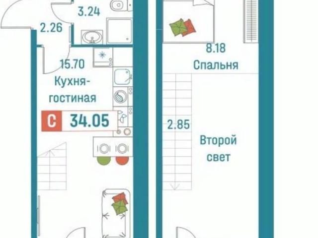 Квартира продажа в Мурино, Ленинградская область
