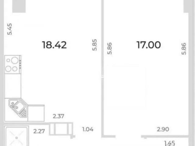 Квартира продажа в Центральный микрорайон, Мурино