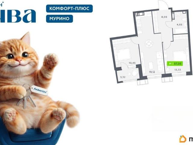 Квартира продажа в Мурино, Ленинградская область