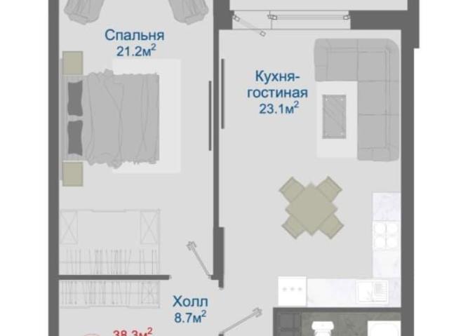 Квартира продажа в Отрадное С, Воронежская область