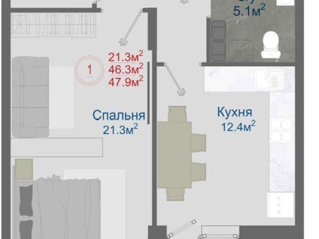 Квартира продажа в Отрадное С, Воронежская область