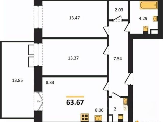 Квартира продажа в Ямное, Воронежская область