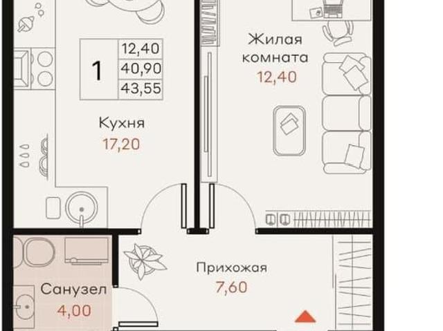 Квартира продажа в Динской р-н, Краснодарский Край