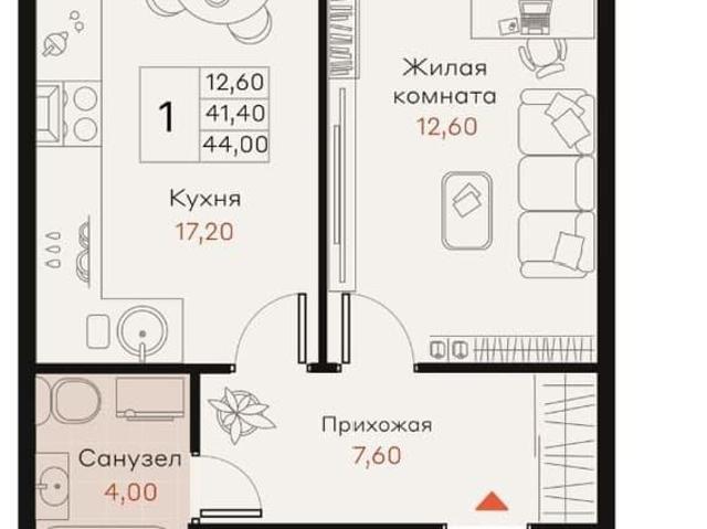 Квартира продажа в Южный, Динской район