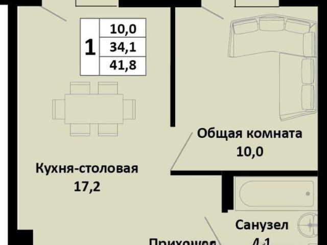 Квартира продажа в Южный, Динской район