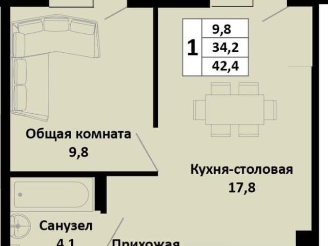 Квартира продажа в Динской р-н, Краснодарский Край