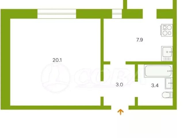 Квартира продажа в Богандинский, Тюменский район