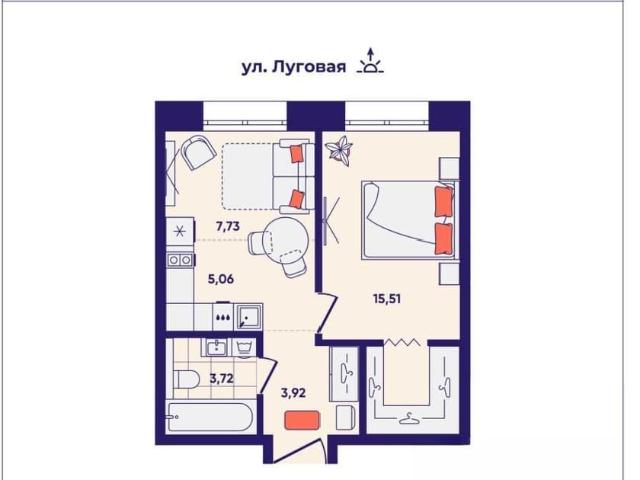 Квартира продажа в Луговое, Маркова