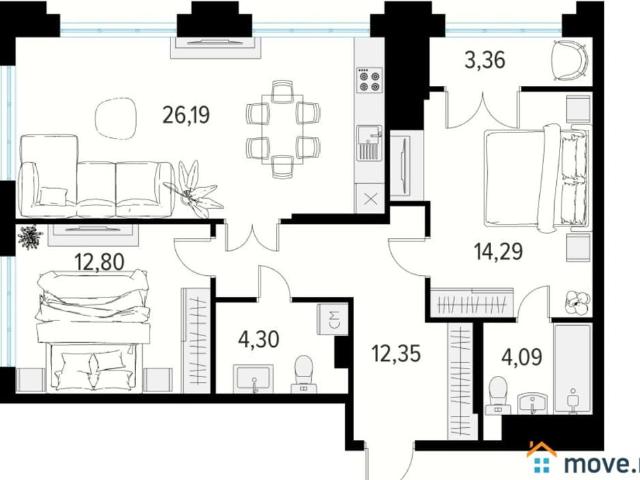 Квартира продажа в Рязань, Рязанская область