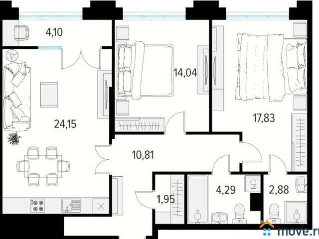 Квартира продажа в Рязань, Рязанская область
