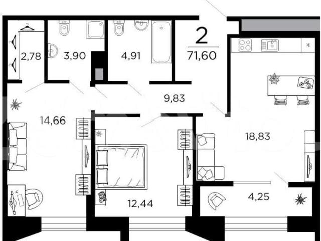 Квартира продажа в Рязань, Рязанская область