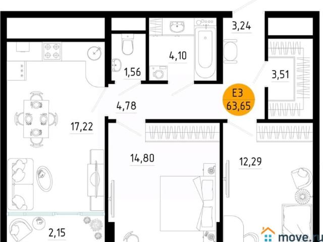 Квартира продажа в Рязань, Рязанская область