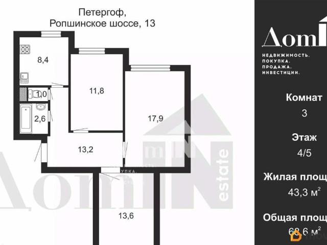 Квартира продажа в Петродворец