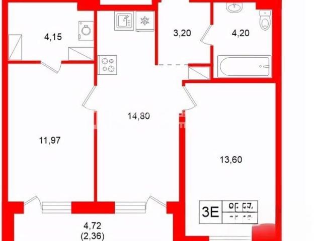 Квартира продажа в Торфяное, Парголово