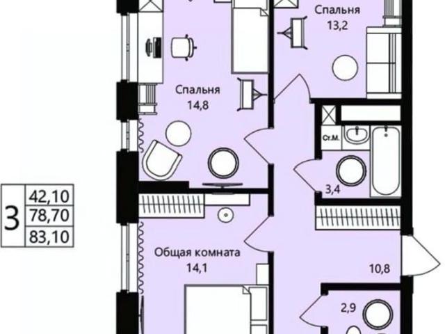 Квартира продажа в Саранск, Мордовия Республика