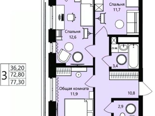 Квартира продажа в Саранск, Мордовия Республика