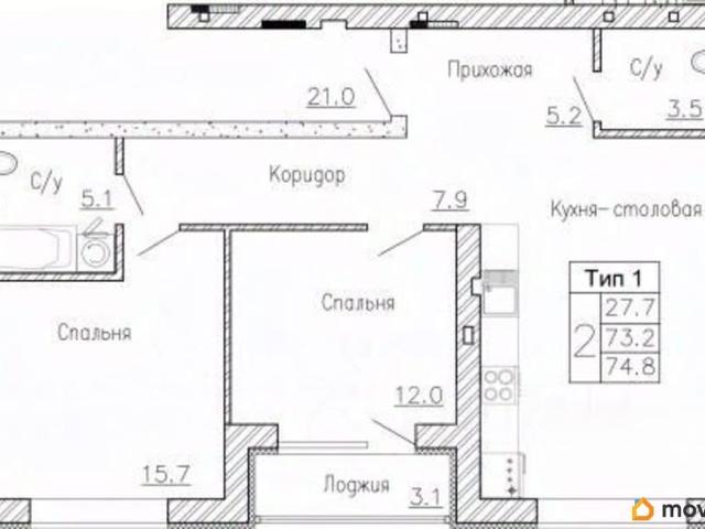 Квартира продажа в Ямное, Воронежская область