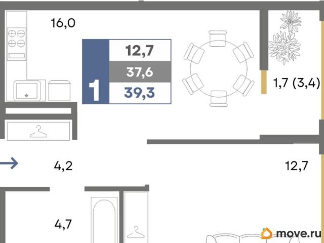 Квартира продажа в Комсомольское