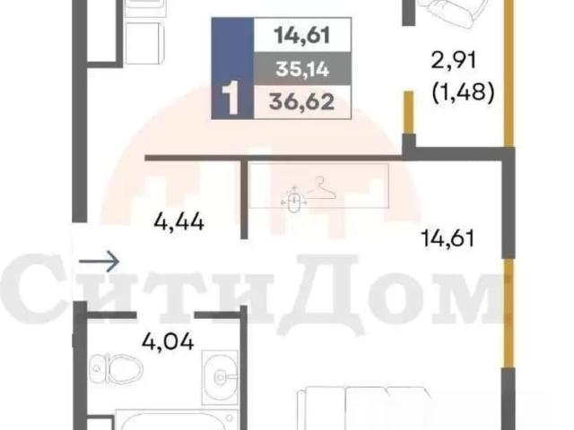 Квартира продажа в Комсомольское