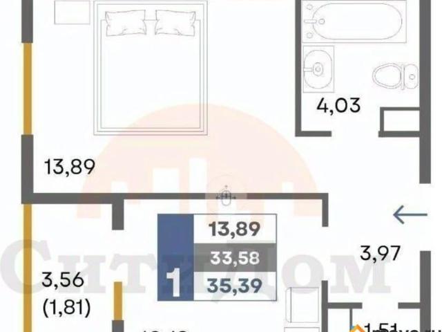Квартира продажа в Комсомольское