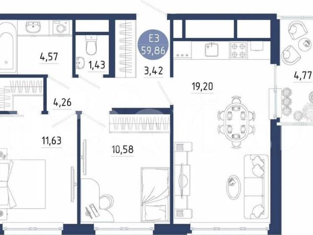 Квартира продажа в Рязань, Рязанская область