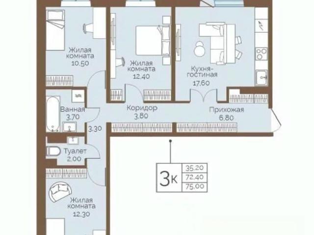 Квартира продажа в Фролы, Пермский Край