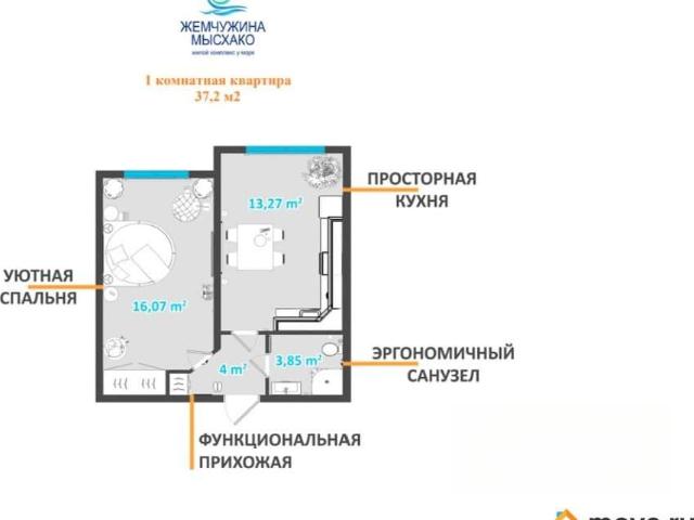 Квартира продажа в Мысхако С, Краснодарский Край
