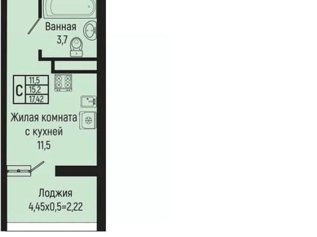 Квартира продажа в 3-й микрорайон, Ольгинка