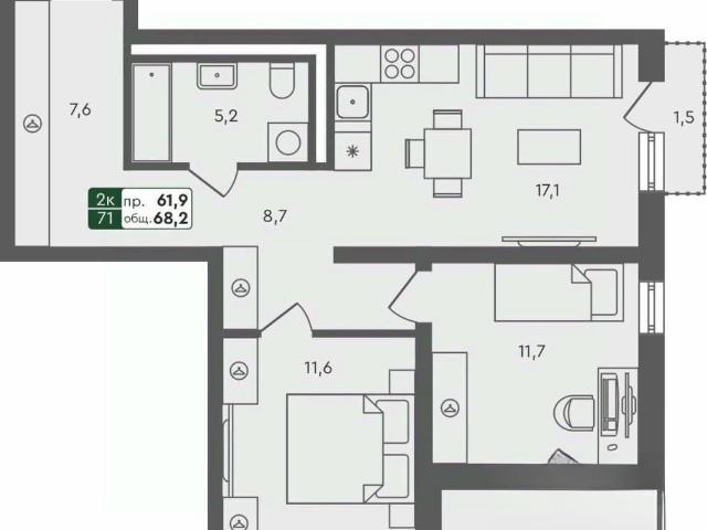 Квартира продажа в Омск, Омская область