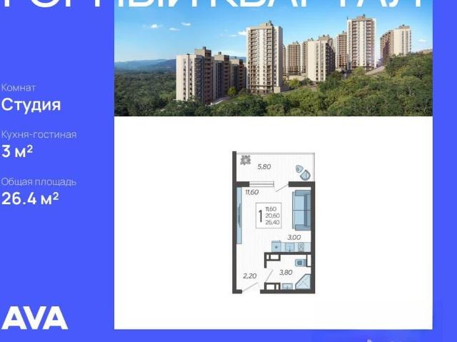 Квартира продажа в Хостинский внутригородской район, Раздольное