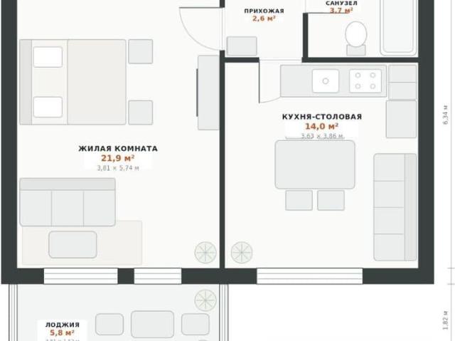 Квартира продажа в Раздольное С, Краснодарский Край