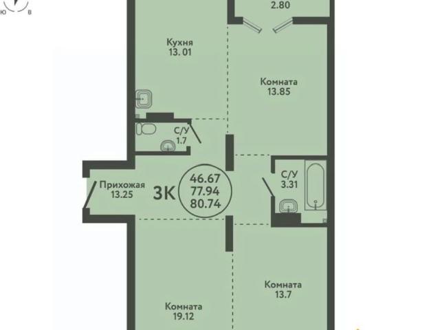 Квартира продажа в Верх-Тула, Новосибирская область