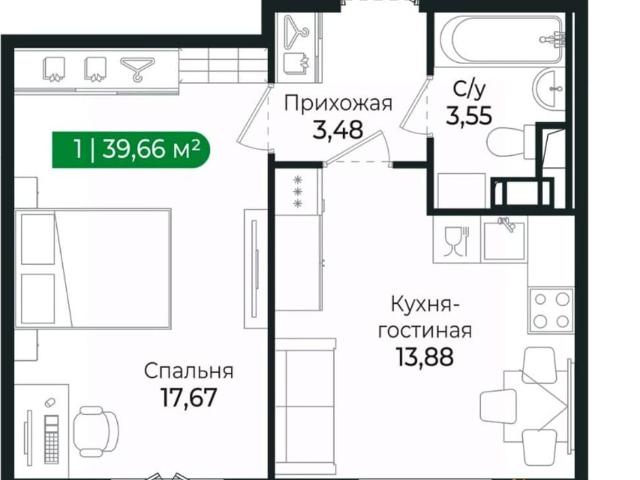 Квартира продажа в Сертолово-1, Сертолово