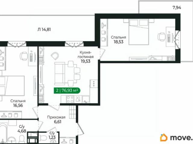 Квартира продажа в Сертолово-1, Сертолово