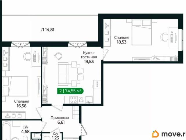 Квартира продажа в Сертолово-1, Сертолово