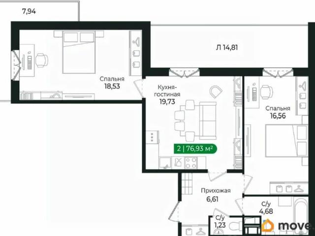 Квартира продажа в Сертолово-1, Сертолово