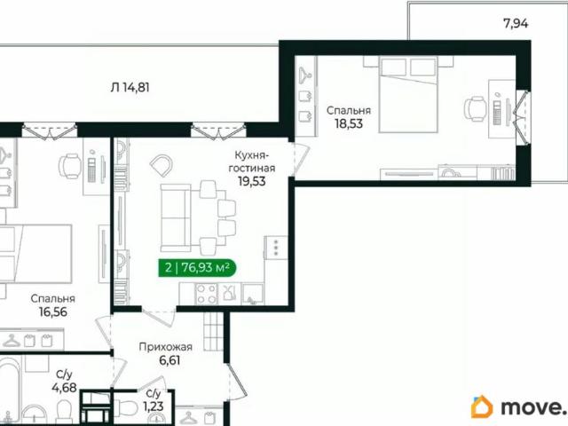 Квартира продажа в Сертолово-1, Сертолово