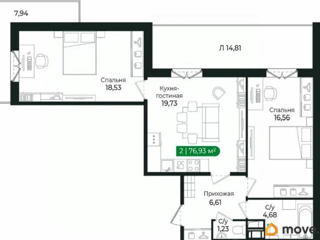 Квартира продажа в Сертолово-1, Сертолово