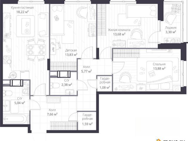 Квартира продажа в Сертолово-1, Сертолово