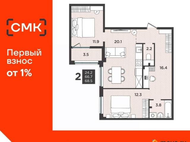 Квартира продажа в Северодвинск, Архангельская область
