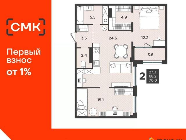 Квартира продажа в Северодвинск, Архангельская область